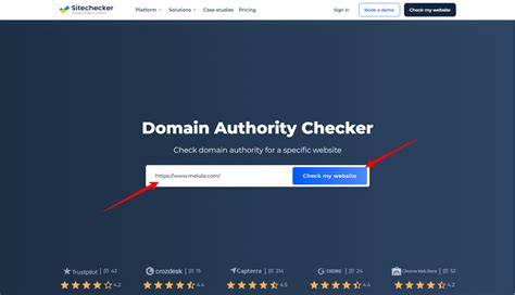 Domain Authority Checker: Test DA or Website Trust Score for .
